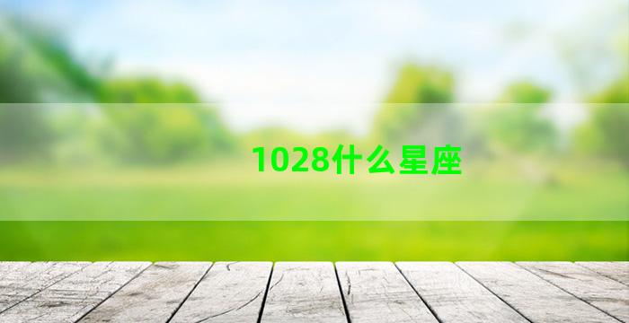 1028什么星座