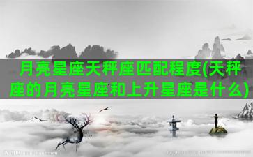 月亮星座天秤座匹配程度(天秤座的月亮星座和上升星座是什么)