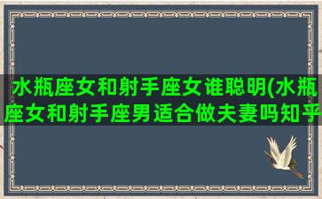 水瓶座女和射手座女谁聪明(水瓶座女和射手座男适合做夫妻吗知乎)